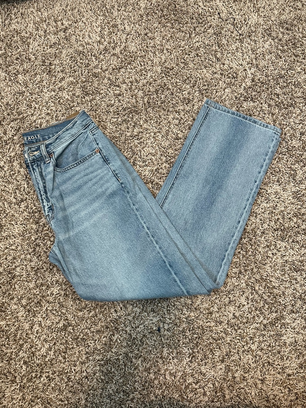 American Eagle Outfitters Light Blue Straight Leg Jeans